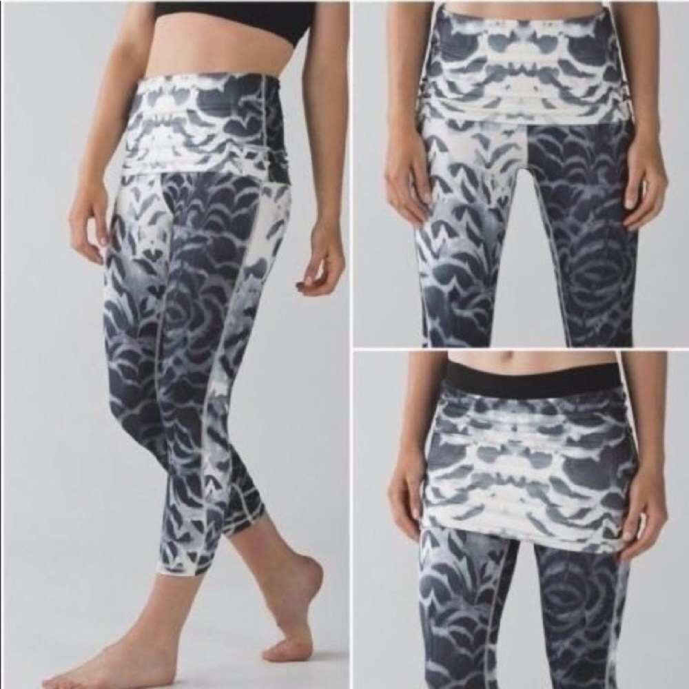 EUC Lululemon Wunder Under Pretty Plume Leggings 4